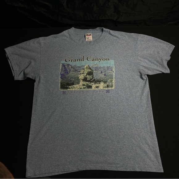 Anvil Other - Anvil Grand Canyon Graphic Tee - Light Blue